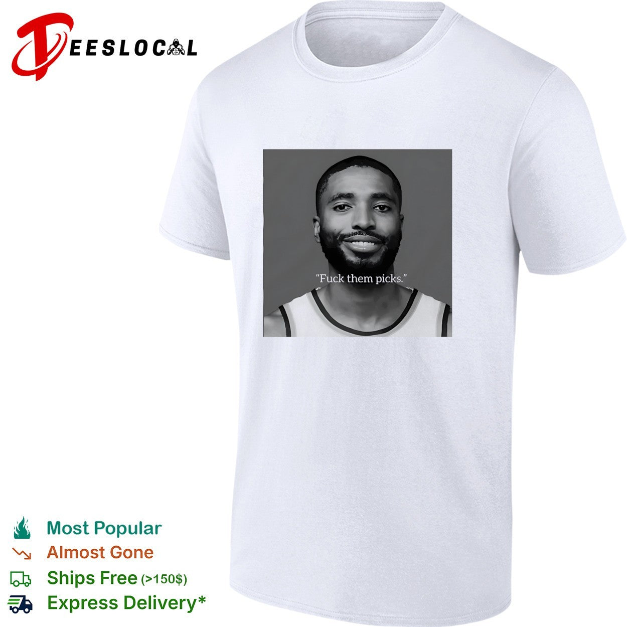 Mikal Bridges New York Knicks NBA Fuck them picks shirt