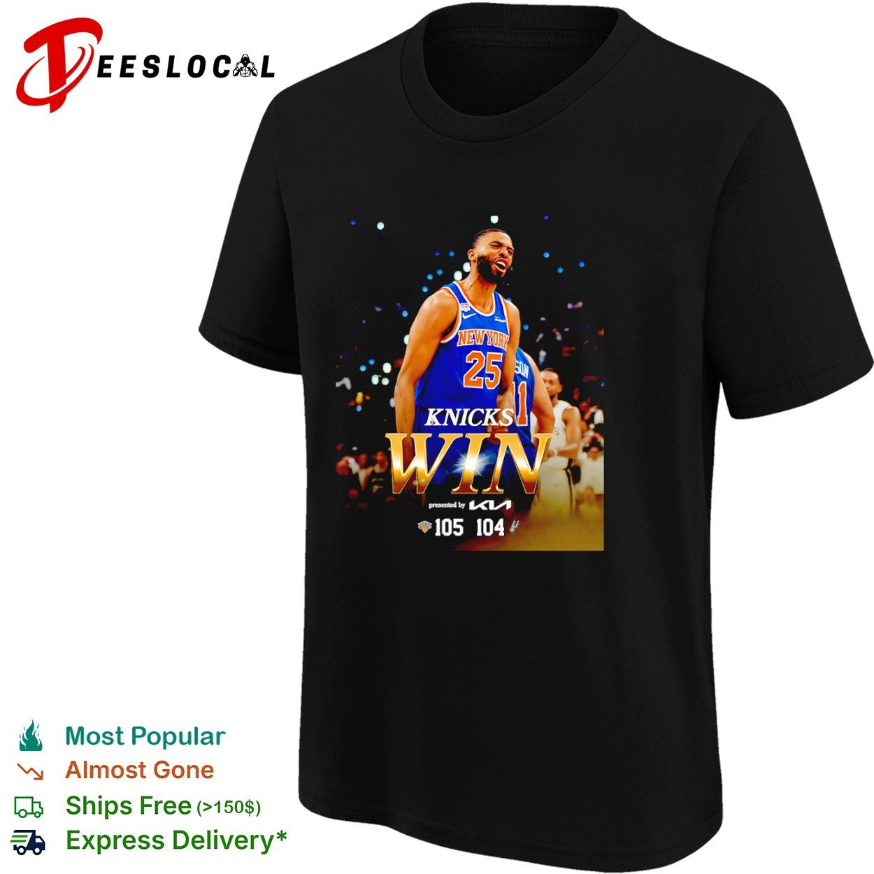 Mikal Bridges New York Knicks NBA Knicks Win 105-104 shirt