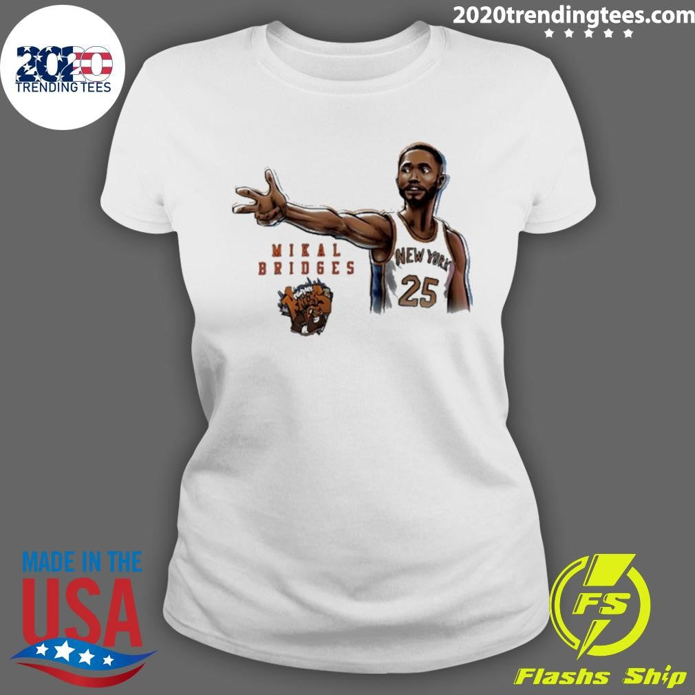 Mikal Bridges New York Knicks Player Pose Star Shirt