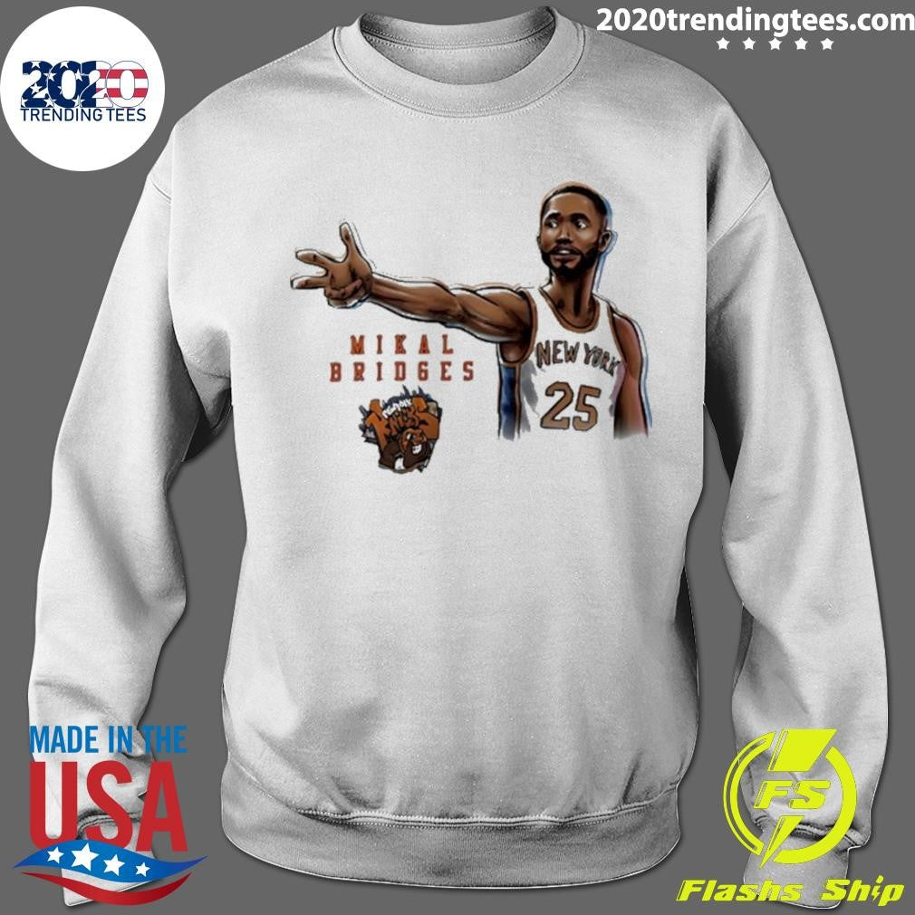 Mikal Bridges New York Knicks Player Pose Star Shirt
