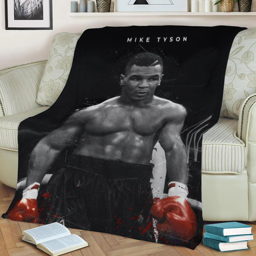 Mike Tyson Fleece Throw Blanket