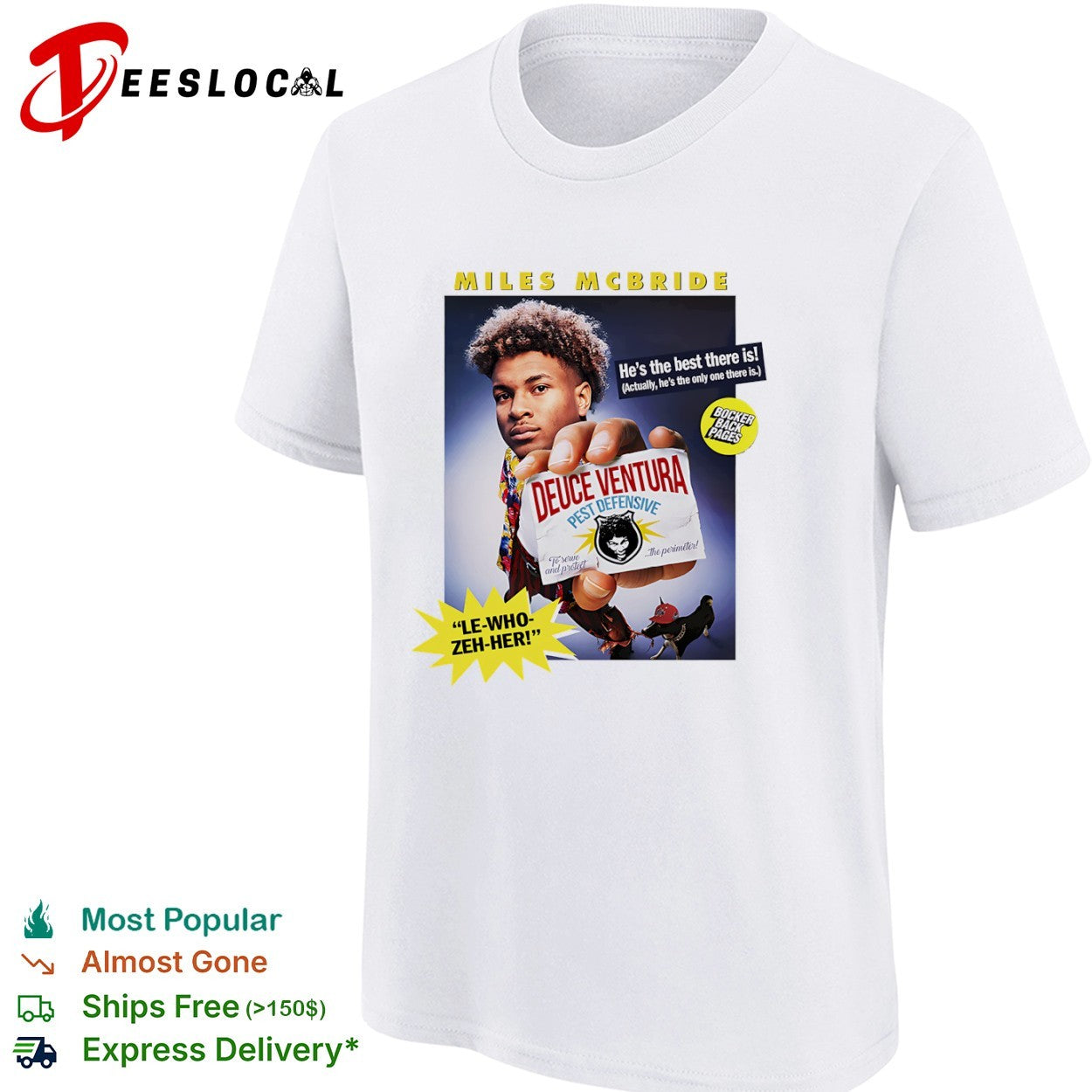 Miles McBride New York Knicks NBA Deuce Ventura Pest Defensive LeWhoZehHer shirt