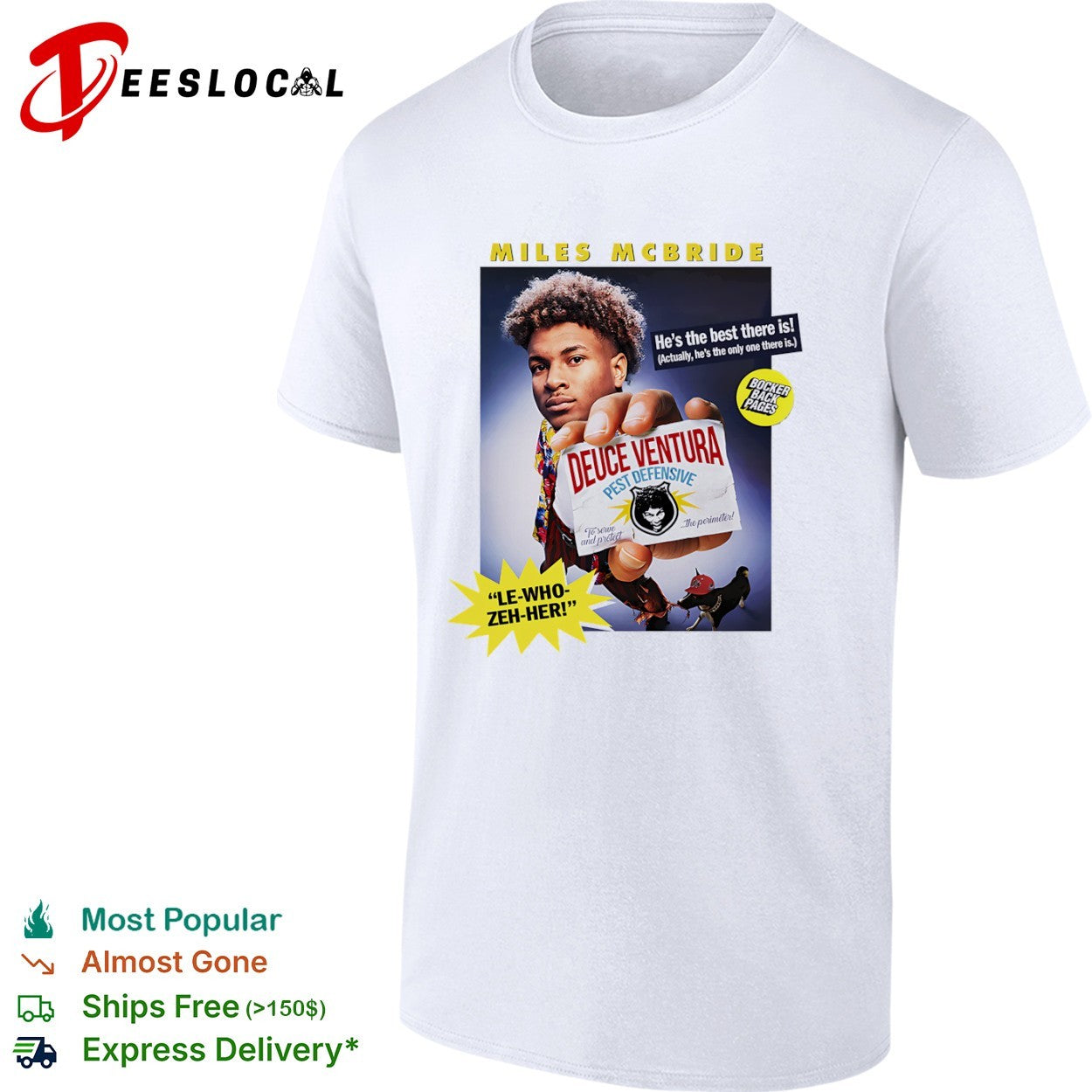 Miles McBride New York Knicks NBA Deuce Ventura Pest Defensive LeWhoZehHer shirt
