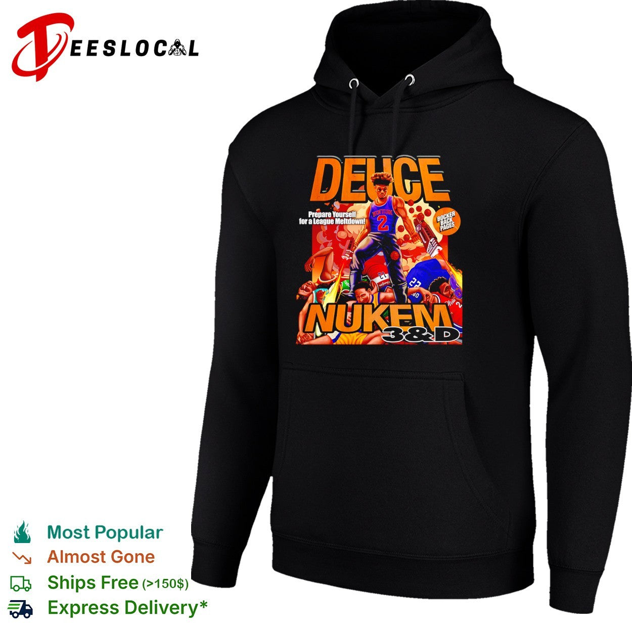Miles McBride New York Knicks NBA Duke Nukem Deuce Nukem Prepare Yourself shirt