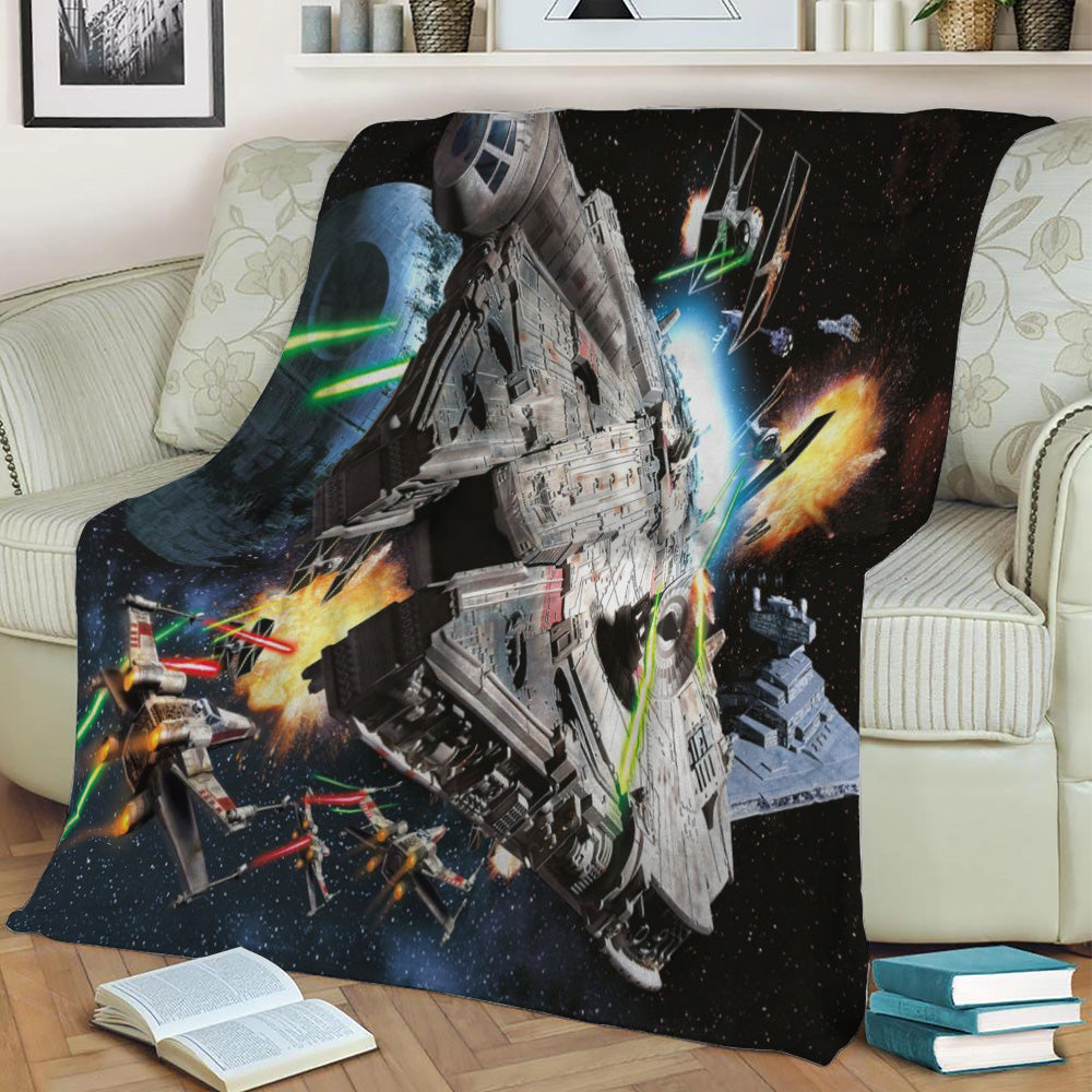 Millenium Falcon Fleece Throw Blanket