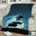 Minato vs Obito Fleece Throw Blanket