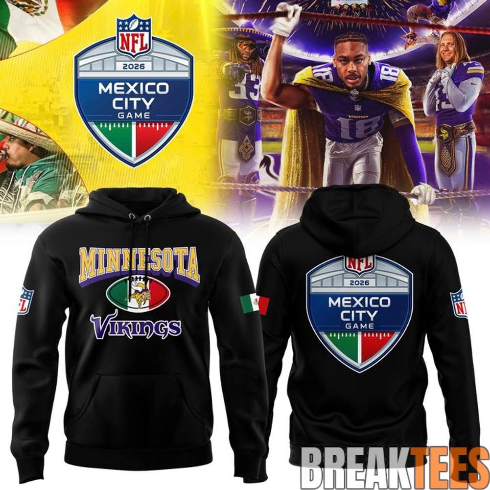 Minnesota Vikings 2026 NFL Mexico City Game Hoodie