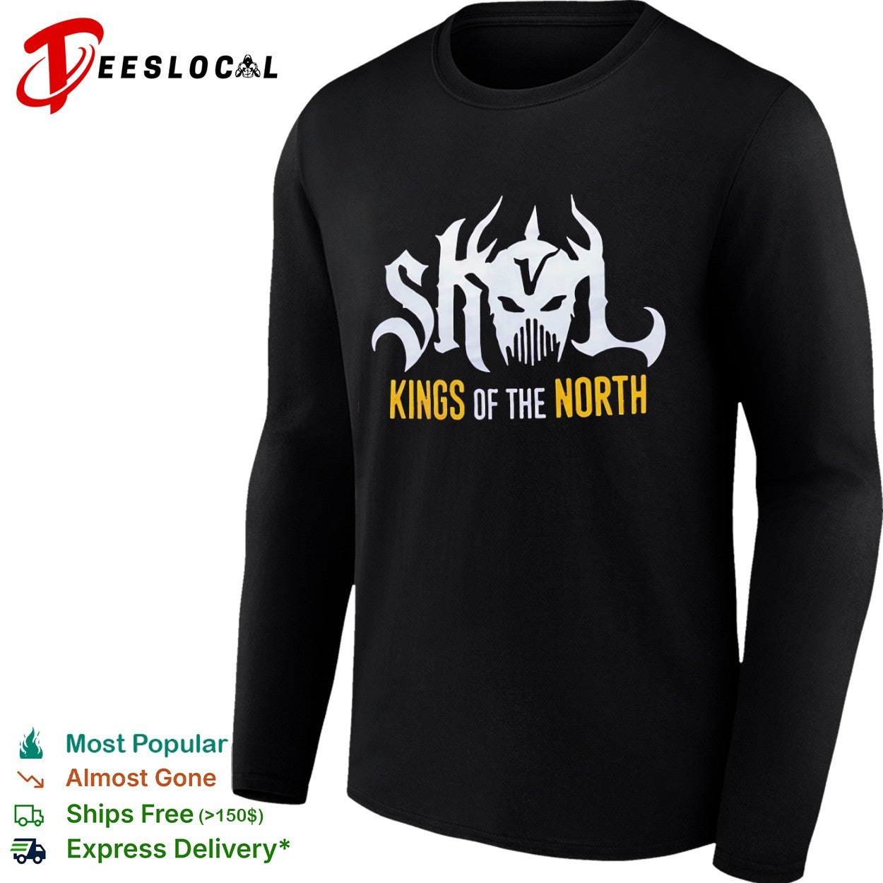 Minnesota Vikings Skol Kings of the North NFL Football shirt