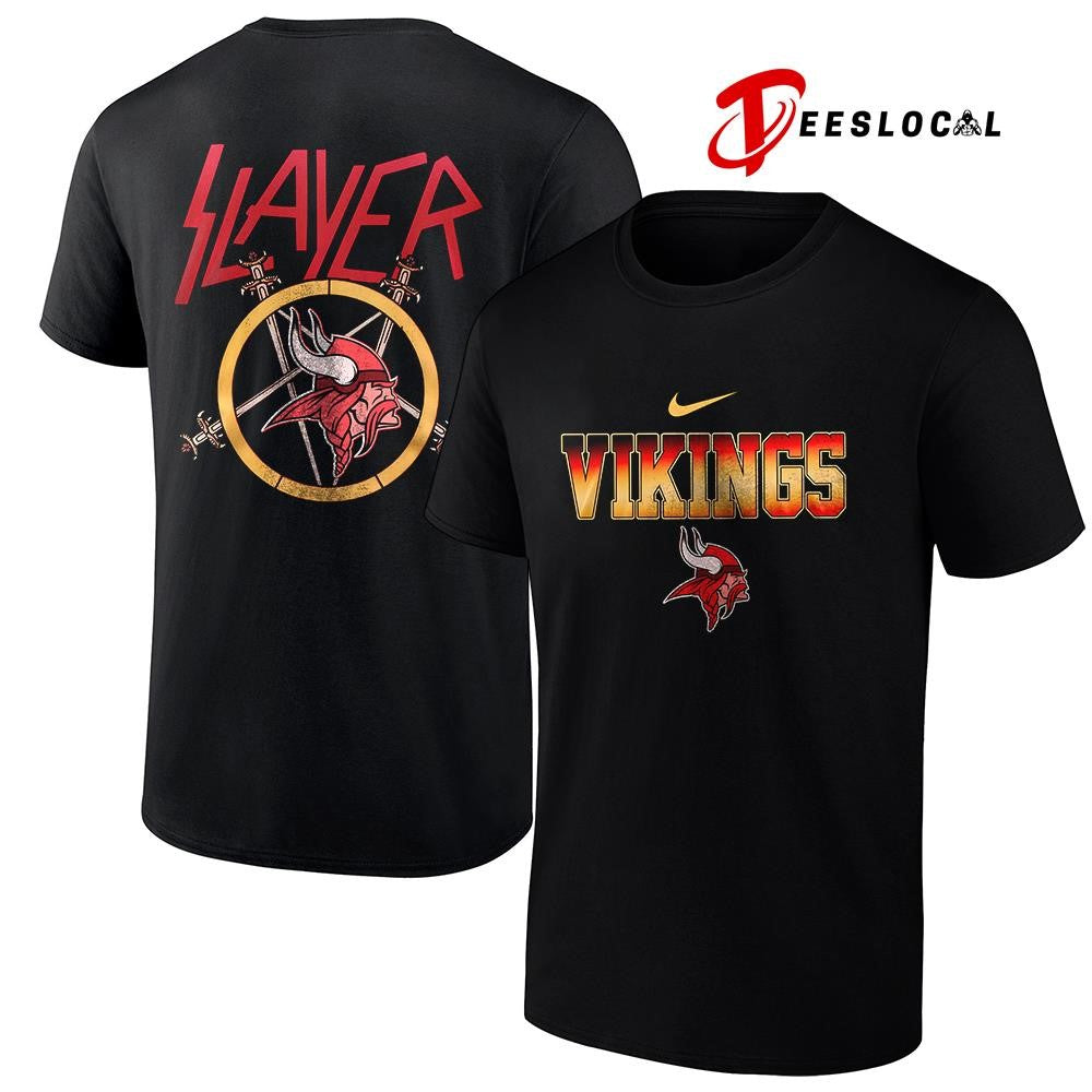 Minnesota Vikings x Slayer logo shirt