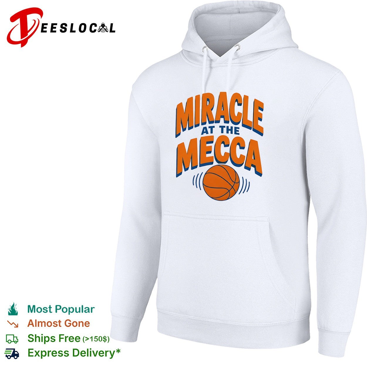 Miracle at the Mecca New York Knicks basketball bold arch text shirt