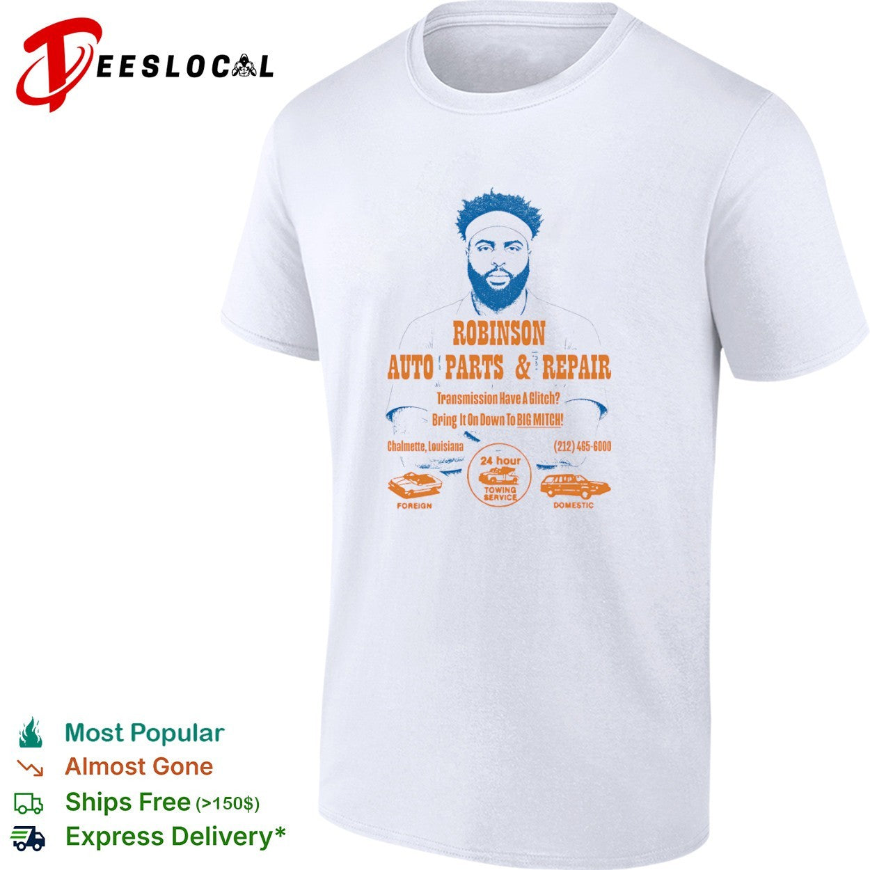 Mitchell Robinson New York Knicks Auto Parts and Repair shirt