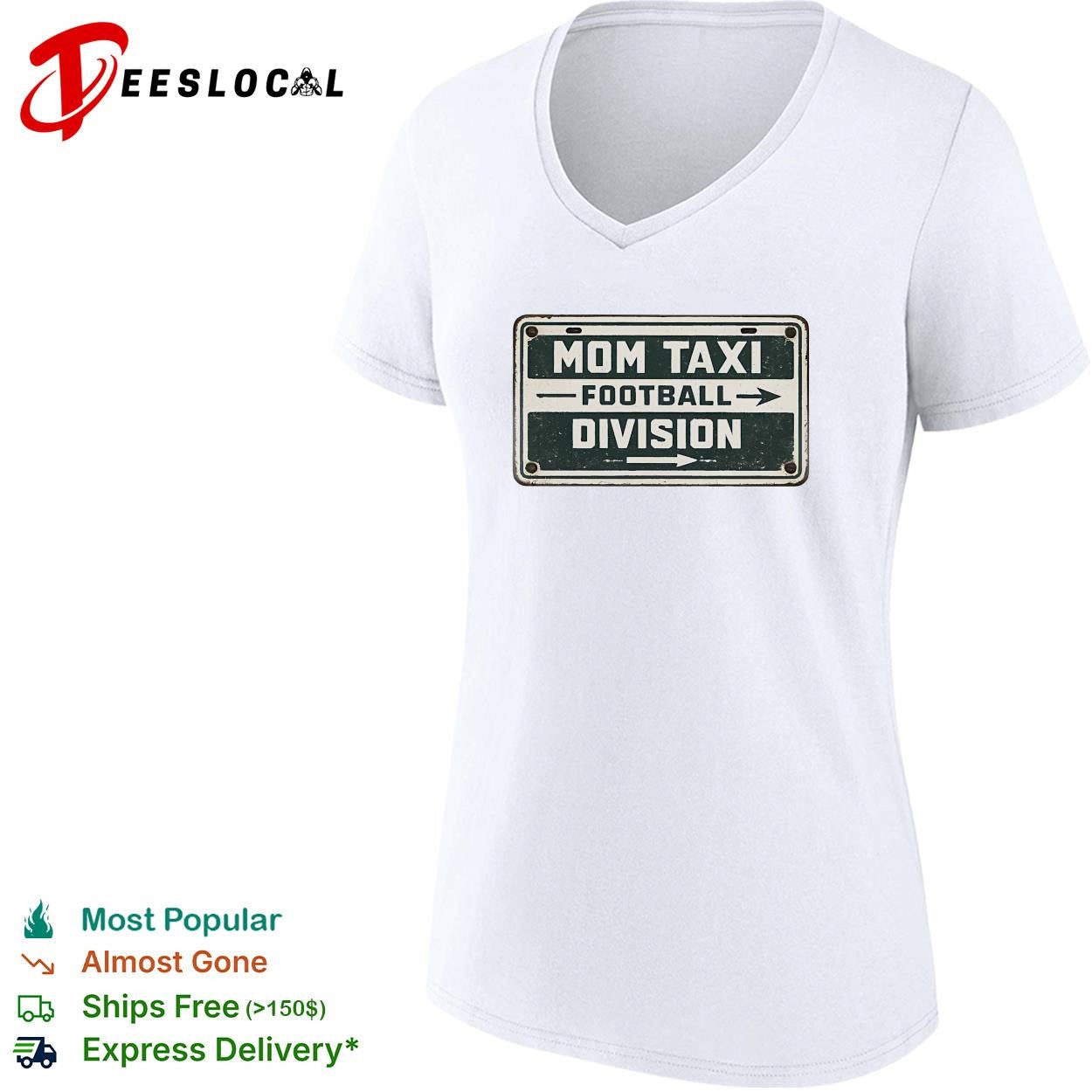 Mom taxi football division vintage sign shirt