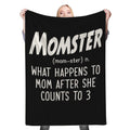 Momster Definition Fleece Throw Blanket