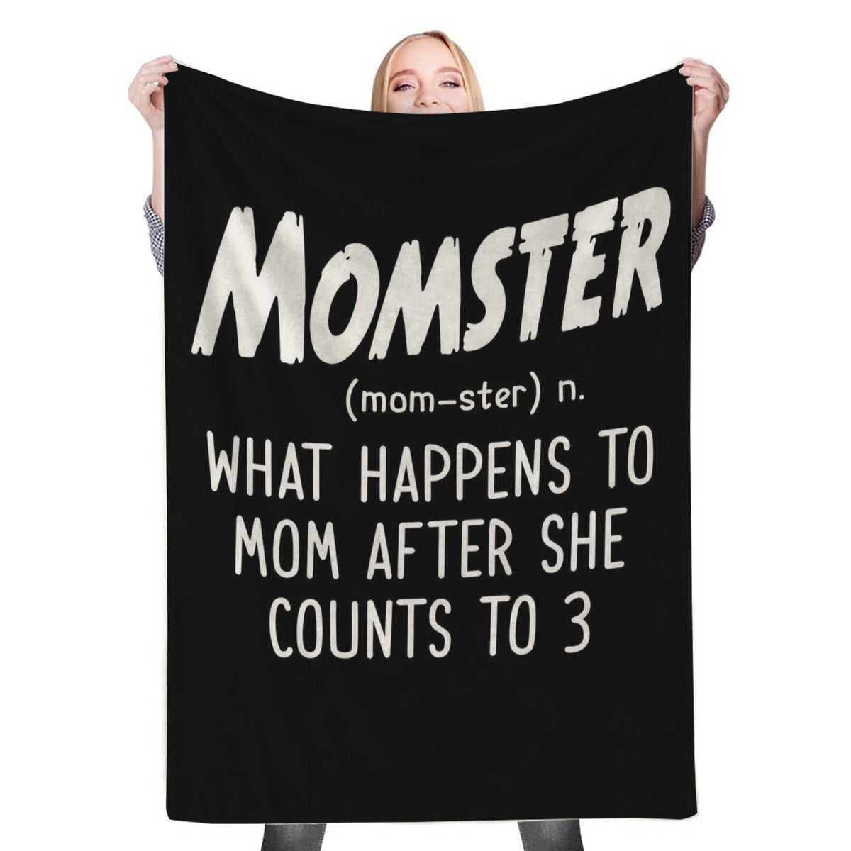 Momster Definition Fleece Throw Blanket