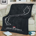 Monaco Circuit Fleece Throw Blanket