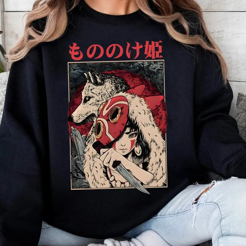 Mononoke San & Moro Retro 90s Movie Shirt All Sizes T-Shirts