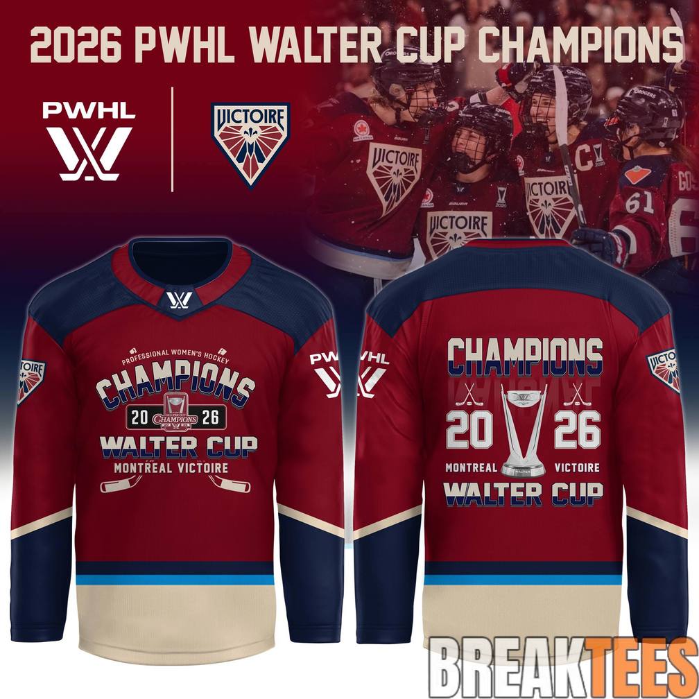 Montreal Victoire PWHL Champions 2026 Jersey Limited Edition