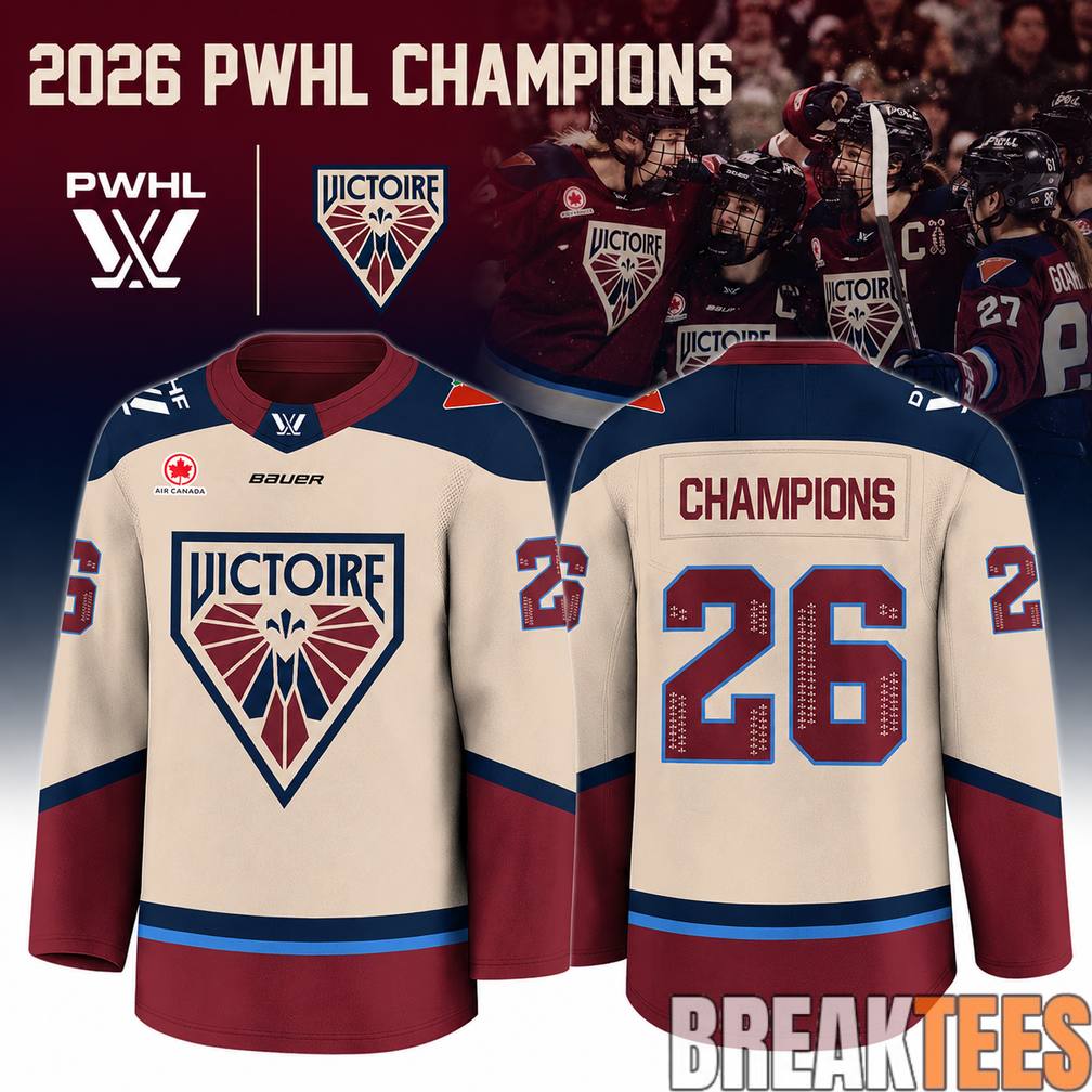 Montreal Victoire PWHL Champions 2026 Jersey Limited Edition Away