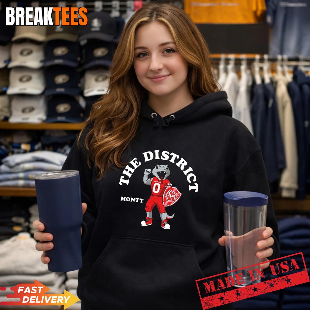 Monty The District DC Defenders Football 2026 Mascot T-Shirt