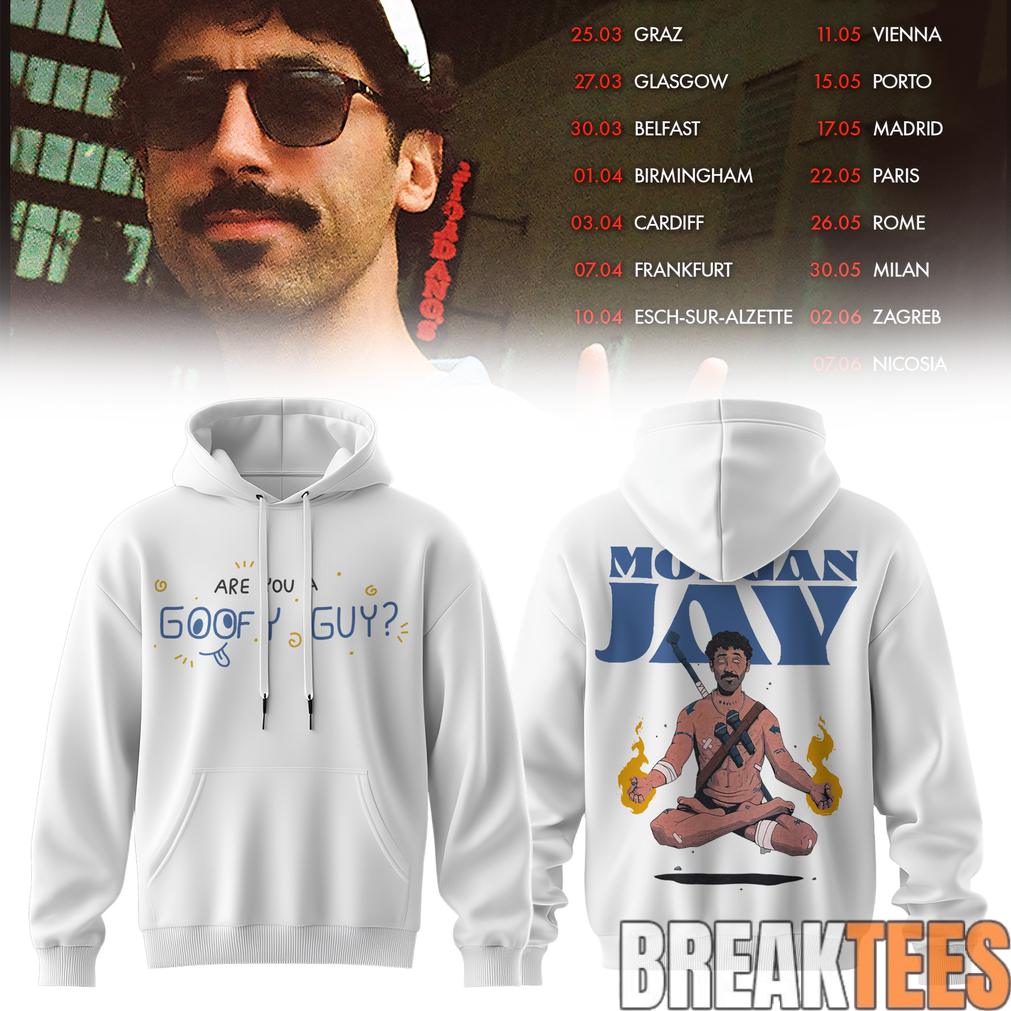 Morgan Jay Goofy Guy Graphic White Hoodie