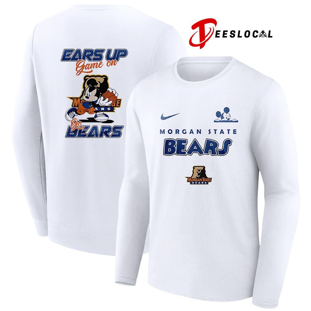 Morgan State Bears x Mickey Mouse ears up game on shirt