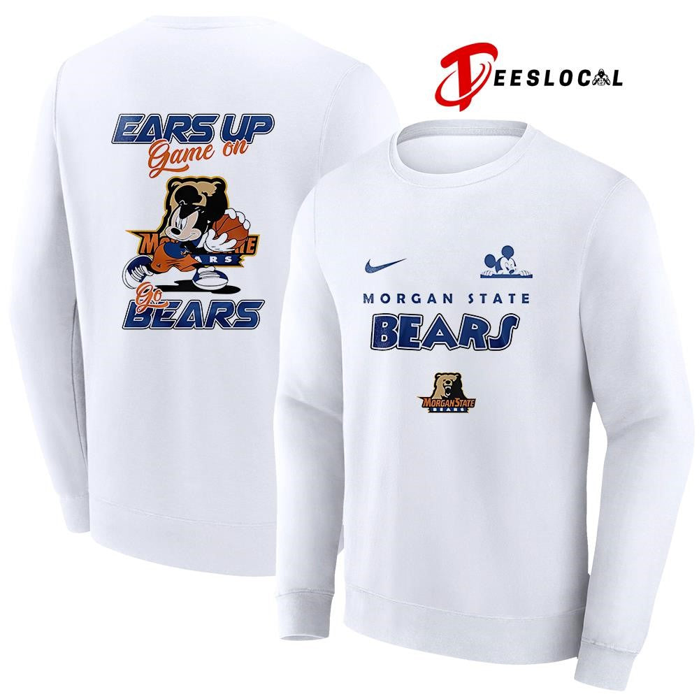 Morgan State Bears x Mickey Mouse ears up game on shirt
