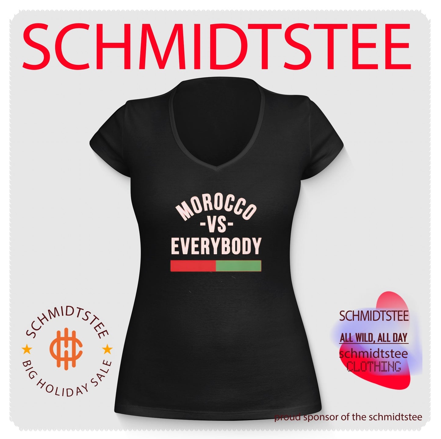 Morocco vs Everybody Moroccan Pride Soccer shirt