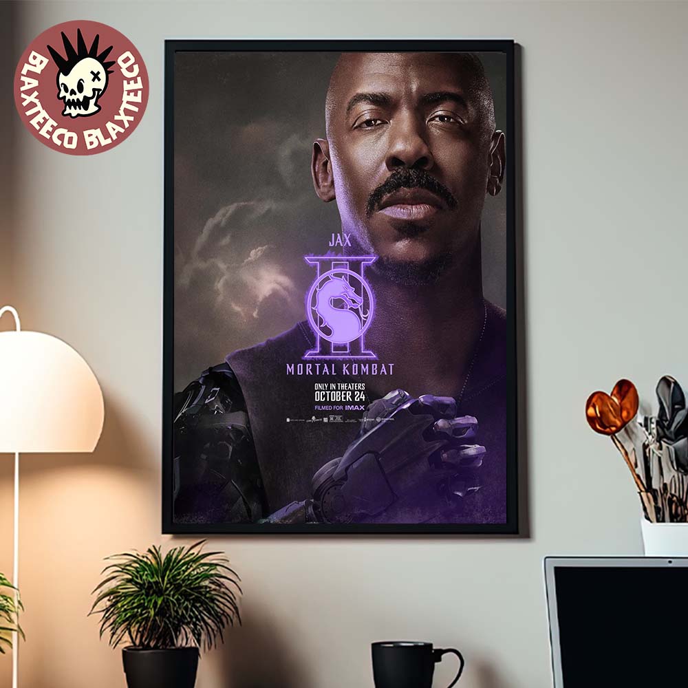 Mortal Kombat II Movie Exclusive Jax Character Poster Canvas For Home Decor