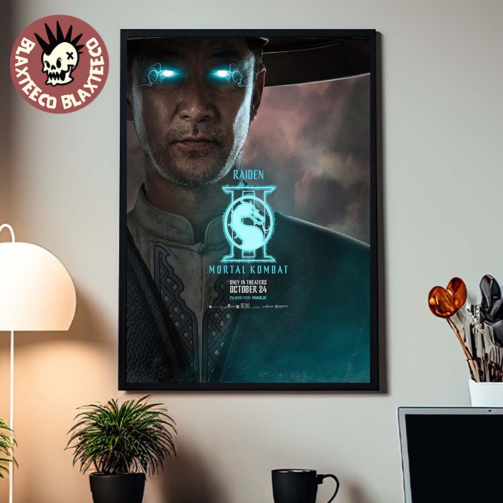 Mortal Kombat II Movie Exclusive Raiden Character Poster Canvas For Home Decor