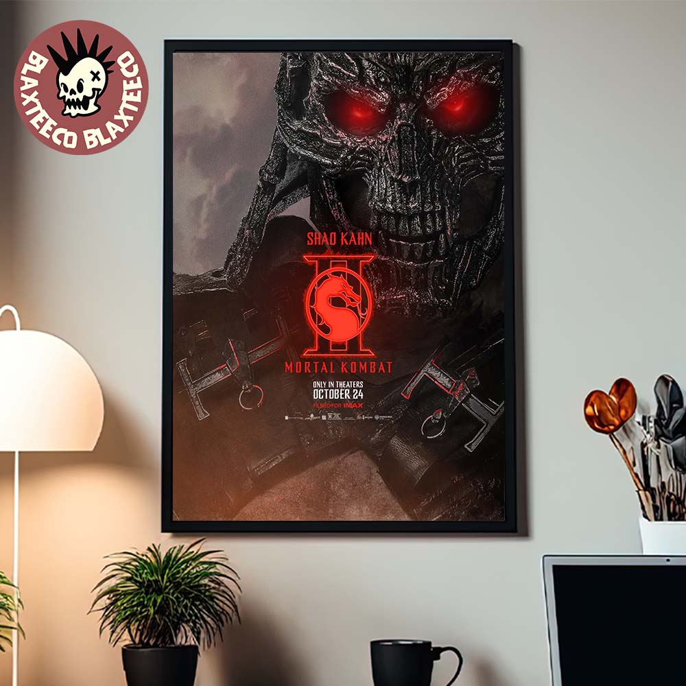 Mortal Kombat II Movie Exclusive Shao Kahn Character Poster Canvas For Home Decor