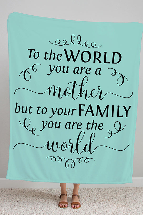 Mother You Are The World Blanket