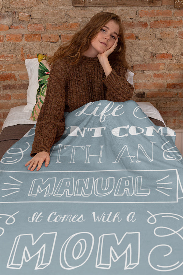 Mom “Manuel” Fleece Blanket