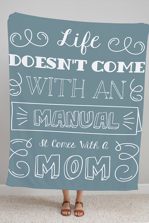 Mom “Manuel” Fleece Blanket
