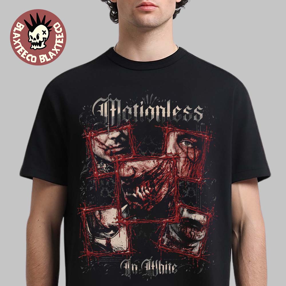 Motionless In White Decade Album Merch Torn By Time Collage T-Shirt