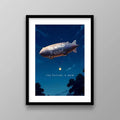 Motivational Wall Art Printable Inspirational Airship Print World Is Yours Quote Office Home Workspace Decor Dream Big Artwork Poster T-Shirts