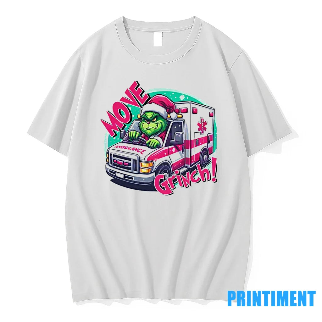 Move Grinch Christmas Ambulance Driver Tshirts Sweater