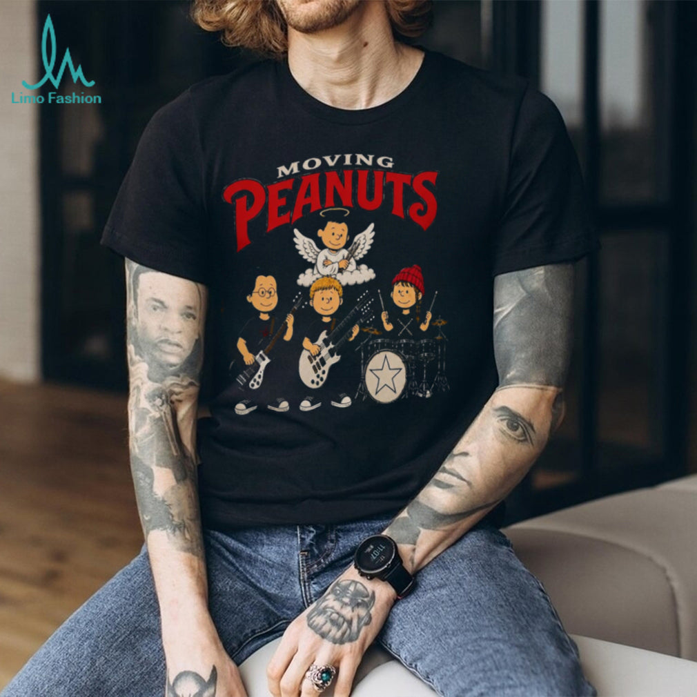 Moving Peanuts Rock Band Angel Drummer Music Parody Shirt