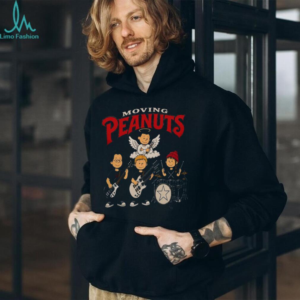 Moving Peanuts Rock Band Angel Drummer Music Parody Shirt