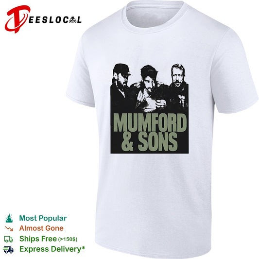 Mumford and Sons Prizefighter Tour 2026 North America Merch Portrait photo shirt