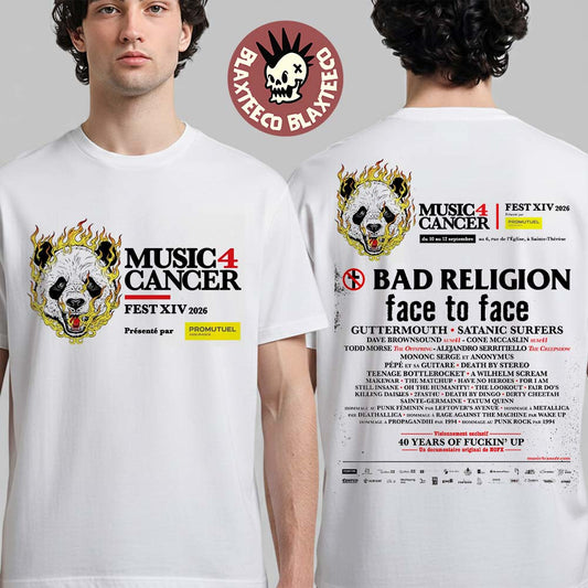 Music 4 Cancer 2026 Festival Full Lineup In Sainte-Thérèse Quebec Canada From 10 To 12 September 2026 T-Shirt