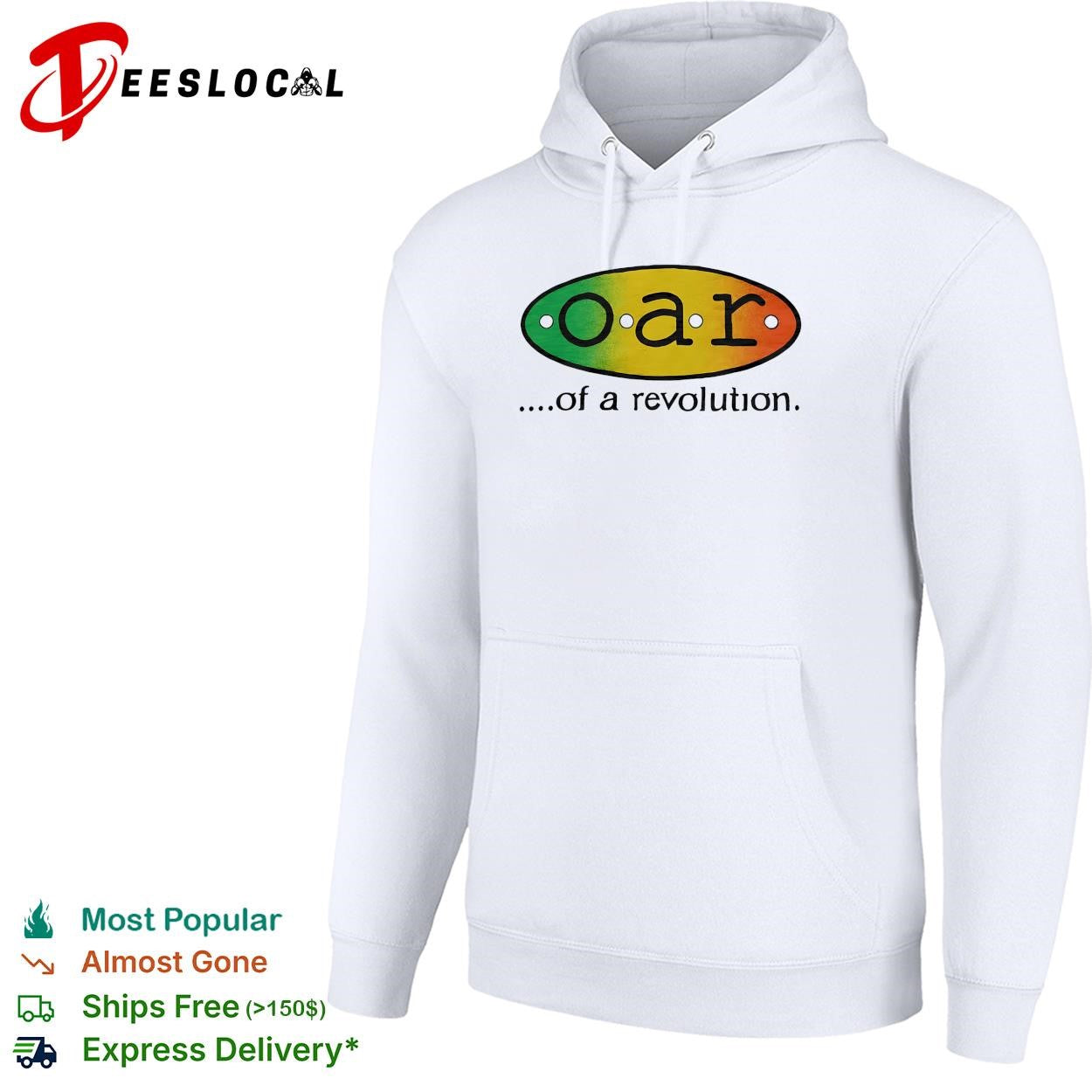 Music duo of a revolution rainbow gradient oval logo shirt