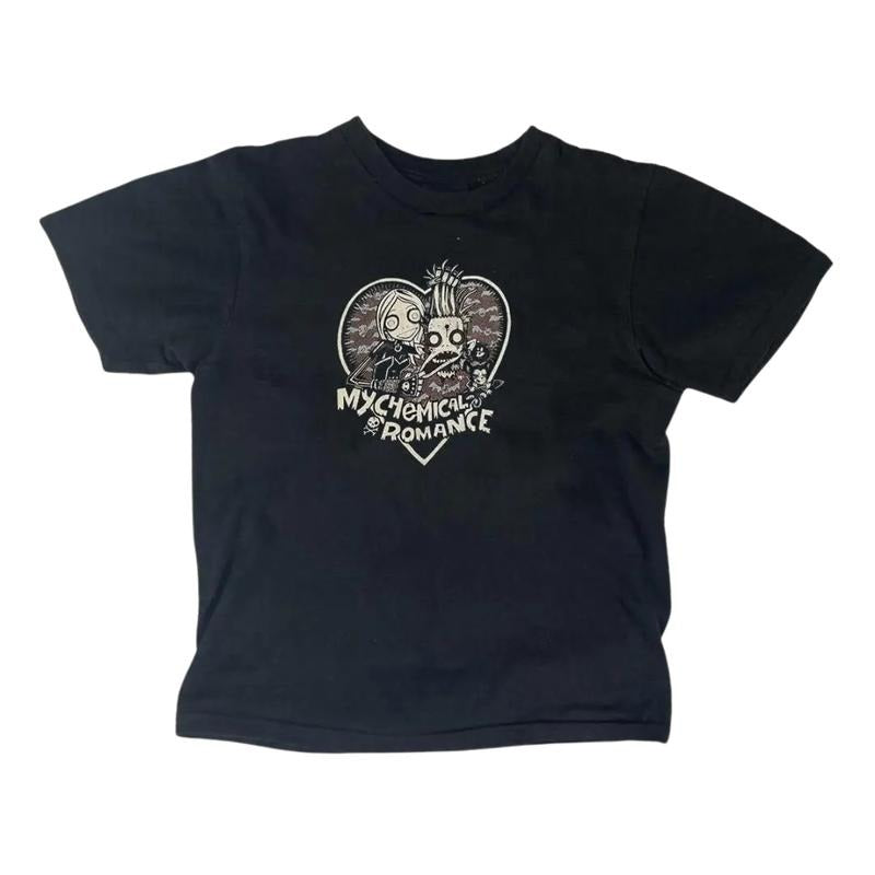 My Chemical Romance Baby Vintage Vintage Casual Short Sleeve Y2k Top Streetwear Gothic Emo Girl Tops Fitted T-Shirts