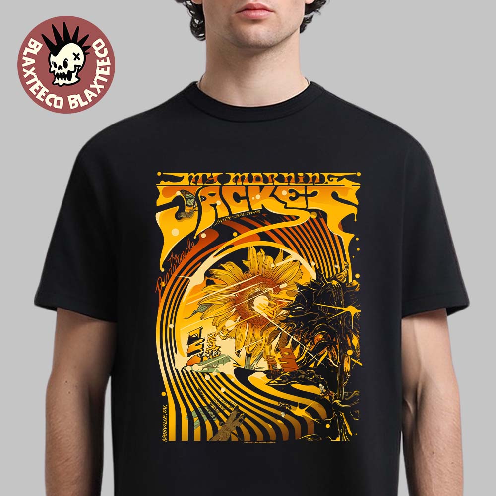My Morning Jacket Nashville Tennessee 2025 Event Poster At The Pinnacle On October 29 2025 Librarian Inspired T-Shirt