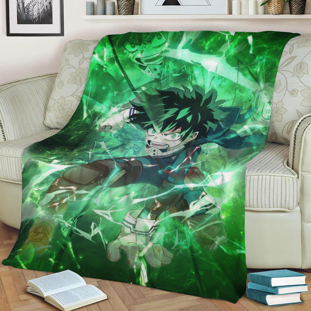 My Hero Academia Deku Fleece Throw Blanket