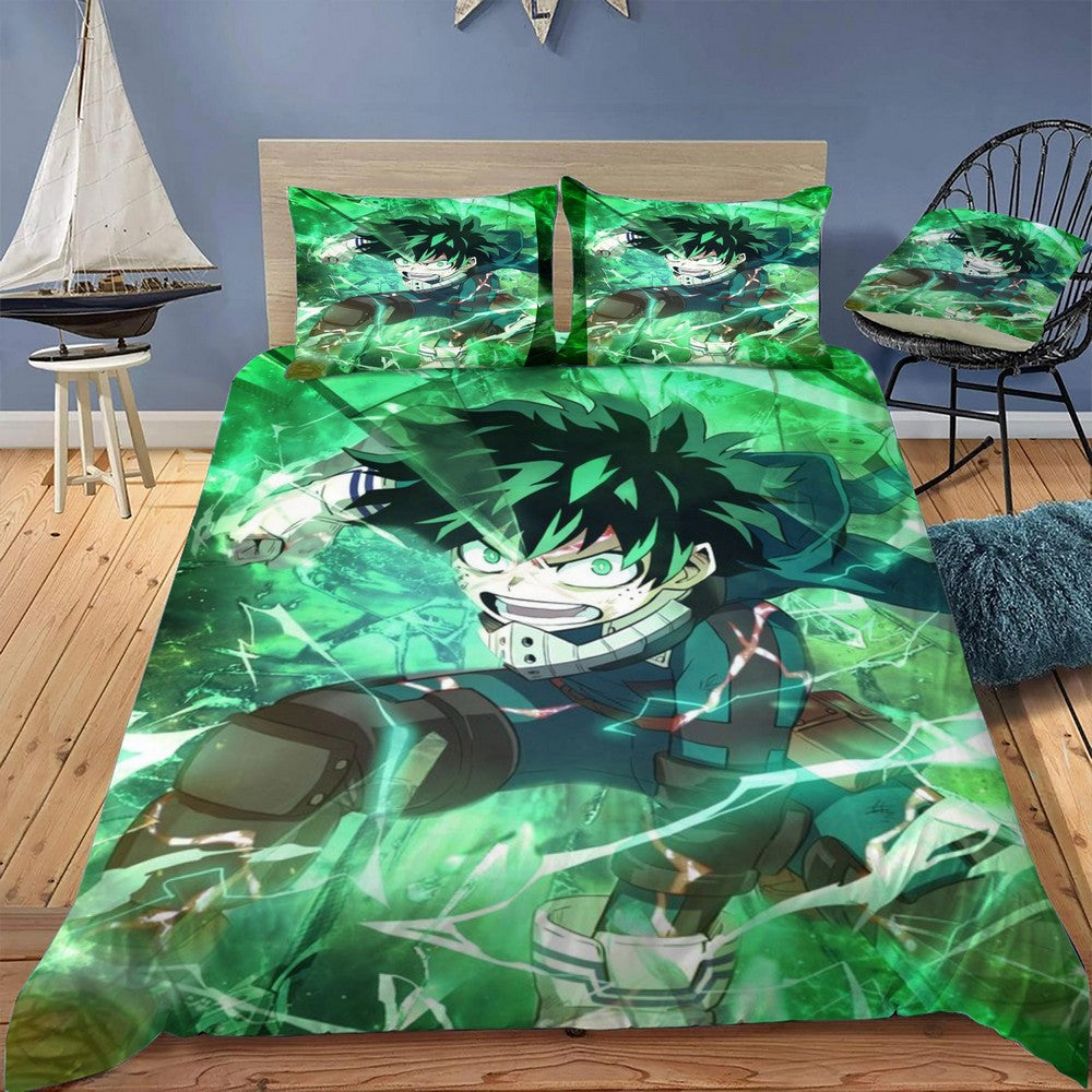 My Hero Academia Deku Bedding Set (Duvet Cover & Pillow Shams)