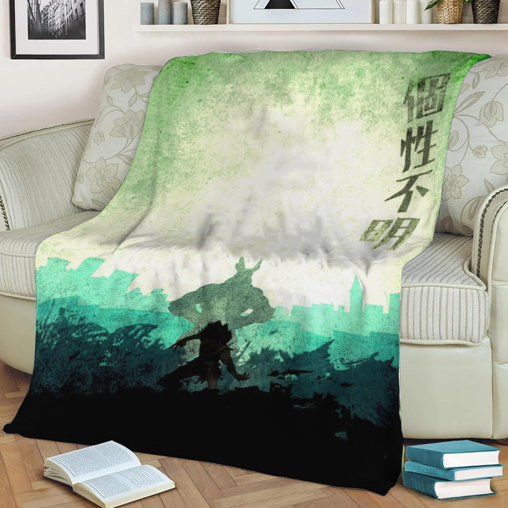 My hero academia Izuku Fleece Throw Blanket