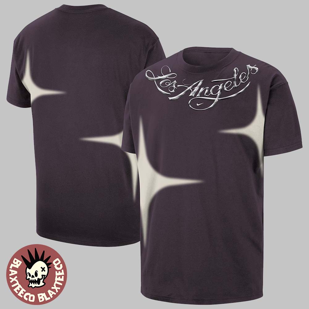 NBA All Star Game 2026 Los Angeles Nike Anthracite Max90 Premiere Black T-Shirt