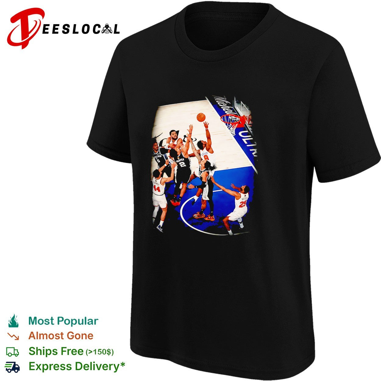NBA basketball game Knicks Madison Square Garden action photo shirt