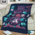 NEKOMANCER Fleece Throw Blanket