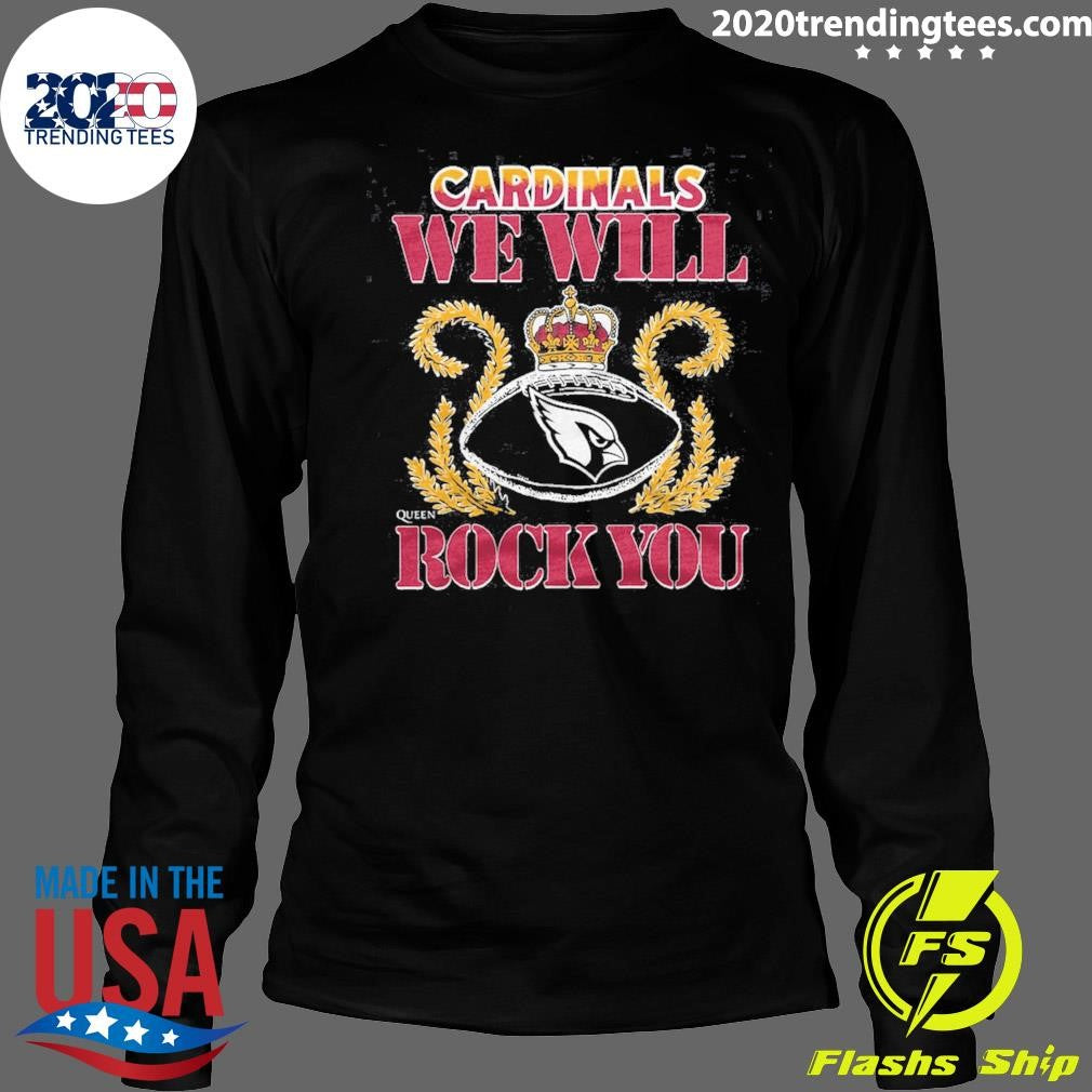 NFL 2026 Arizona Cardinals Homage We Will Rock You Schedule Queen Tri-Blend Shirt